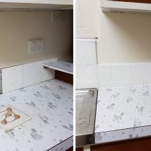 laundry tiling before after